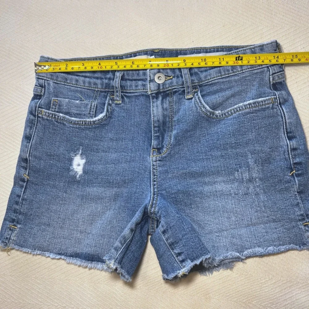 Pilcro and the Letterpress Anthropologie Slim Boyfriend Denim Shorts Size 26